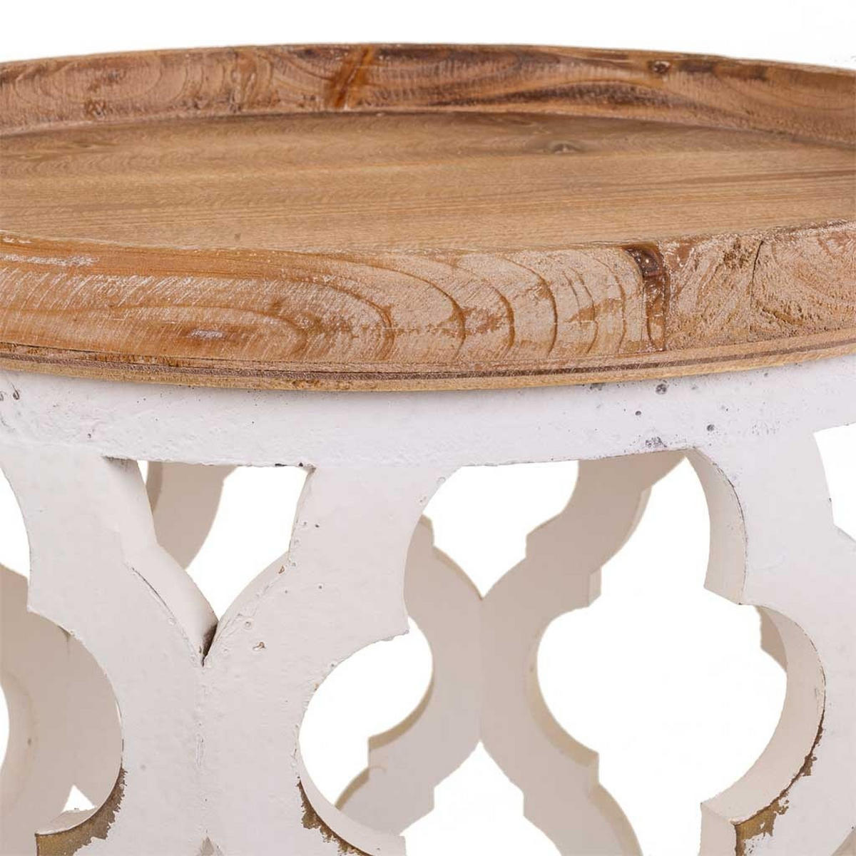 TISCH aus Holz, weiß, 50x56cm - Multicolor, Holz (56/50/50cm) - Wanderlust