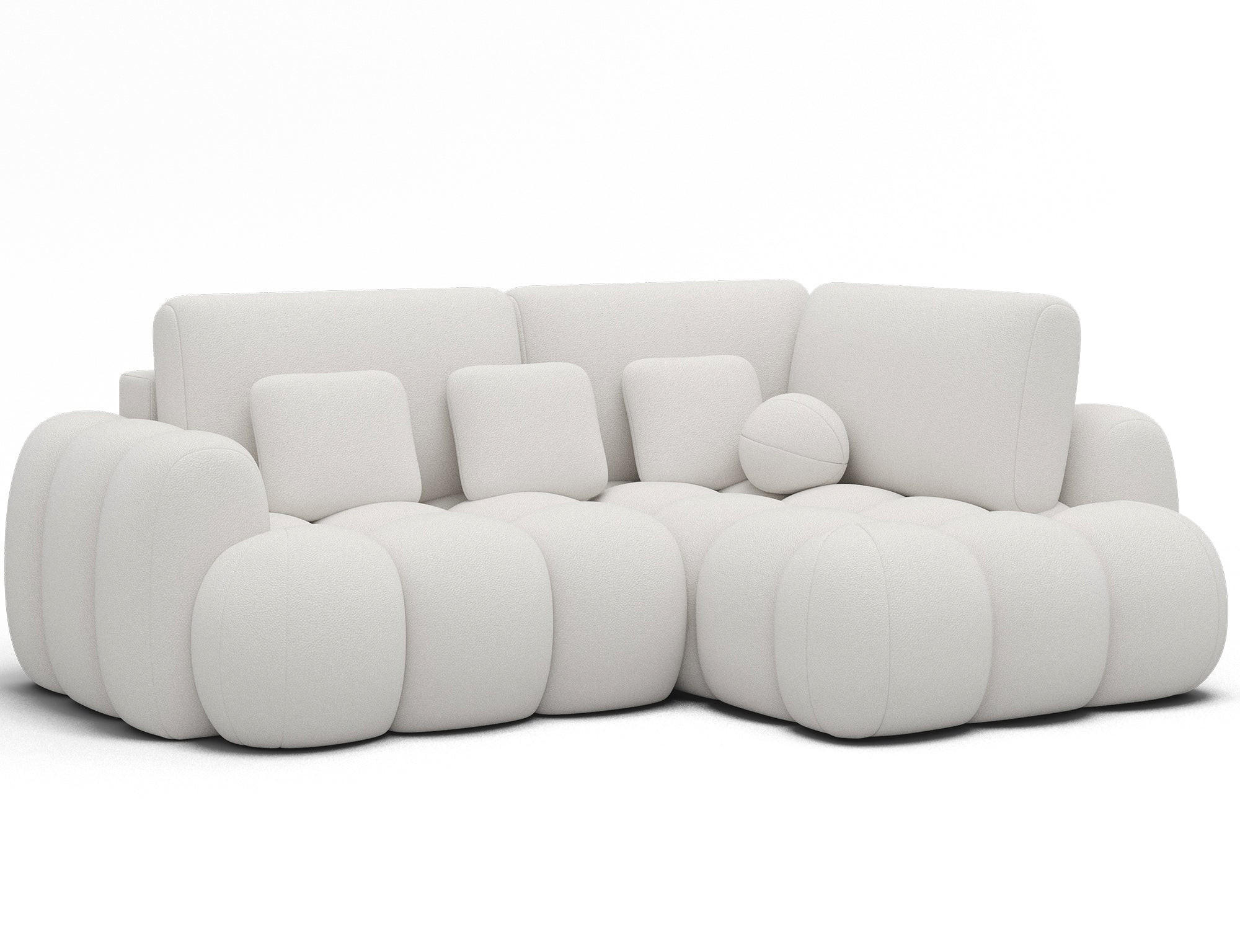 ECKSOFA COZION L-Form mit Schlaffunktion & Bettkasten – Modernes 3-Sitzer Sofa, HR-Kaltschaum, Wellenfederung, 267 × 165 cm - Champagner/Schwarz, Kunststoff (267/165cm) - Wohnideebilder