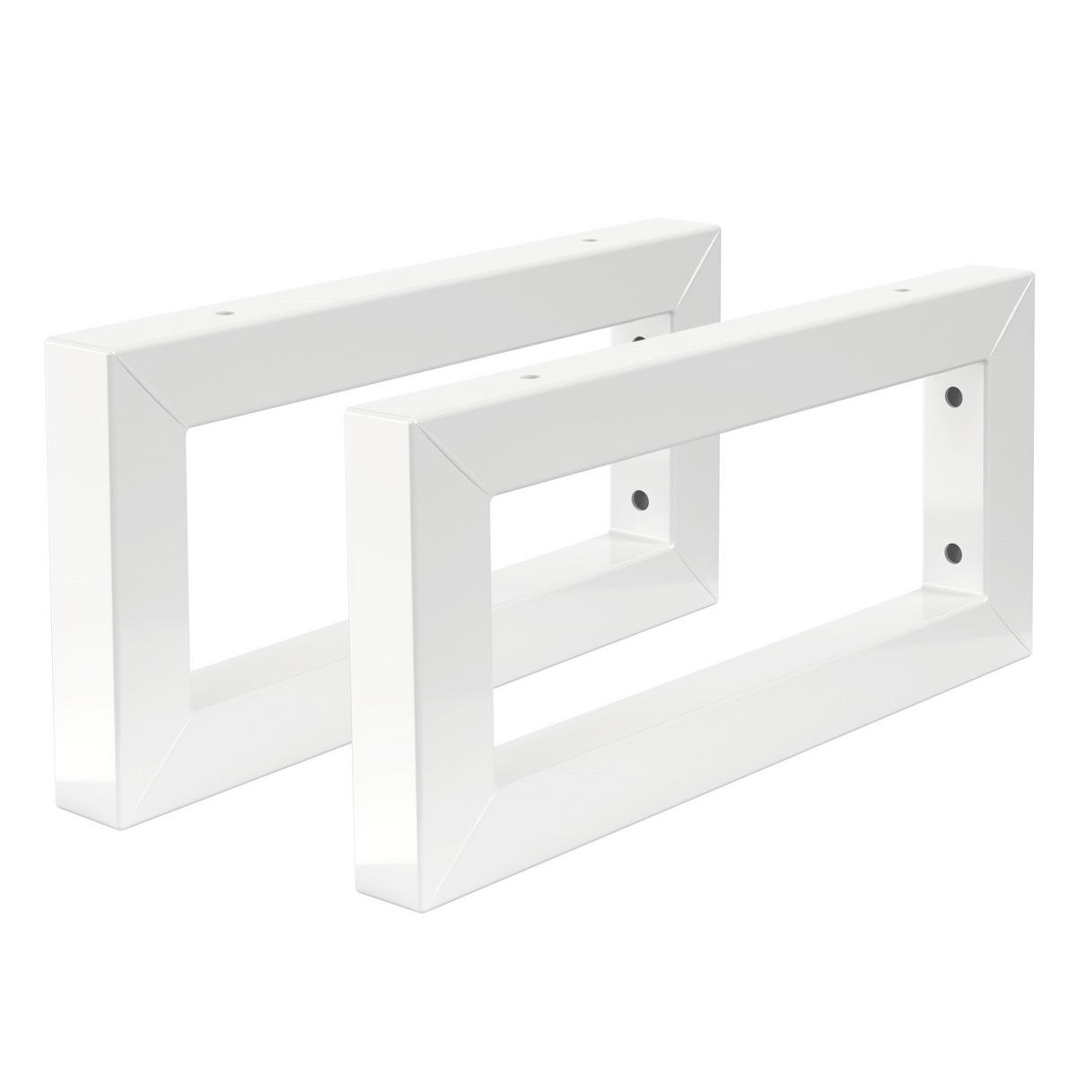 WANDKONSOLE - Weiß, Metall (15/3/30cm) - ML-DESIGN