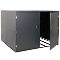 FAHRRADGARAGE 4er 160x222x208cm abschließbar Metall Anthrazit - Anthrazit, Metall (222/160/208cm) - PROREGAL
