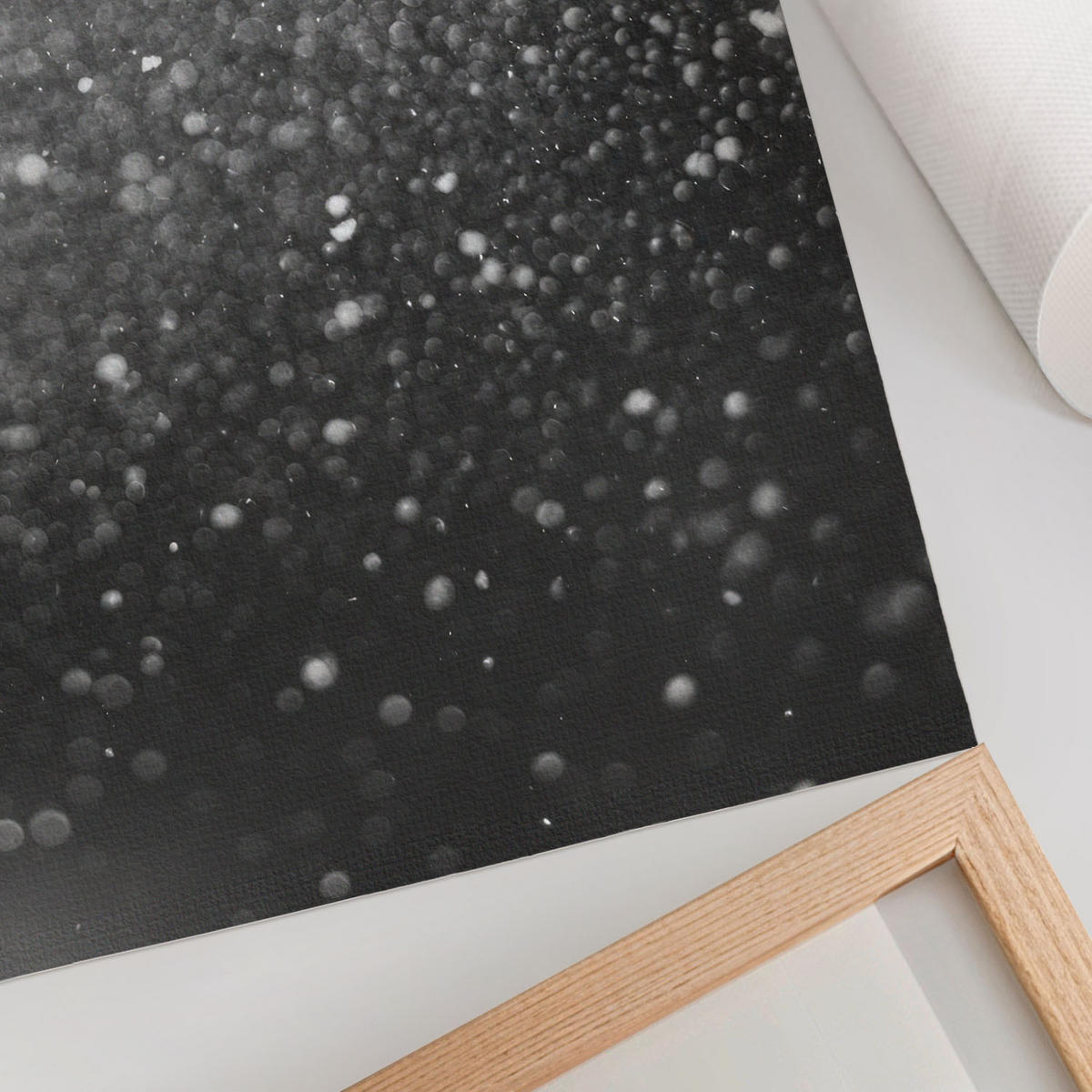 POSTER - 29x42 cm - Soft Structure - Leuchtender Glitzer - Weiß, Textil (29/42/0.1cm) - TULUP
