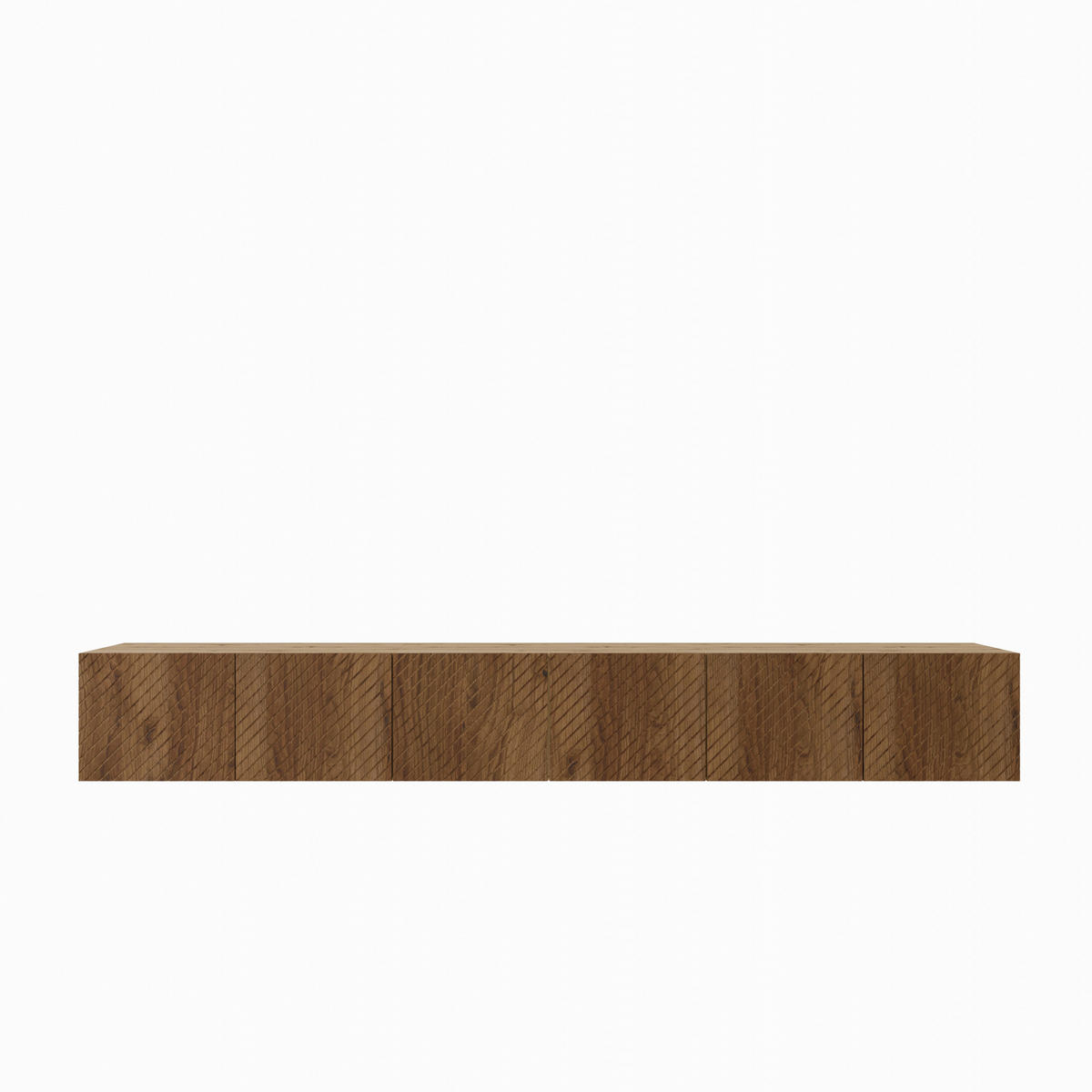 TV-SCHRANK Nicole 300 cm, sechstürig, artisan, catania - Eiche Artisan/Braun, Kunststoff (300/41/40cm) - Margaret Hadas24