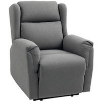 RELAXSESSEL in Dunkelgrau 80x94x101 cm mit Liegefunktion und verstellbarer Rückenlehne - Dunkelgrau, Textil (94/101/80cm) - IVMEU