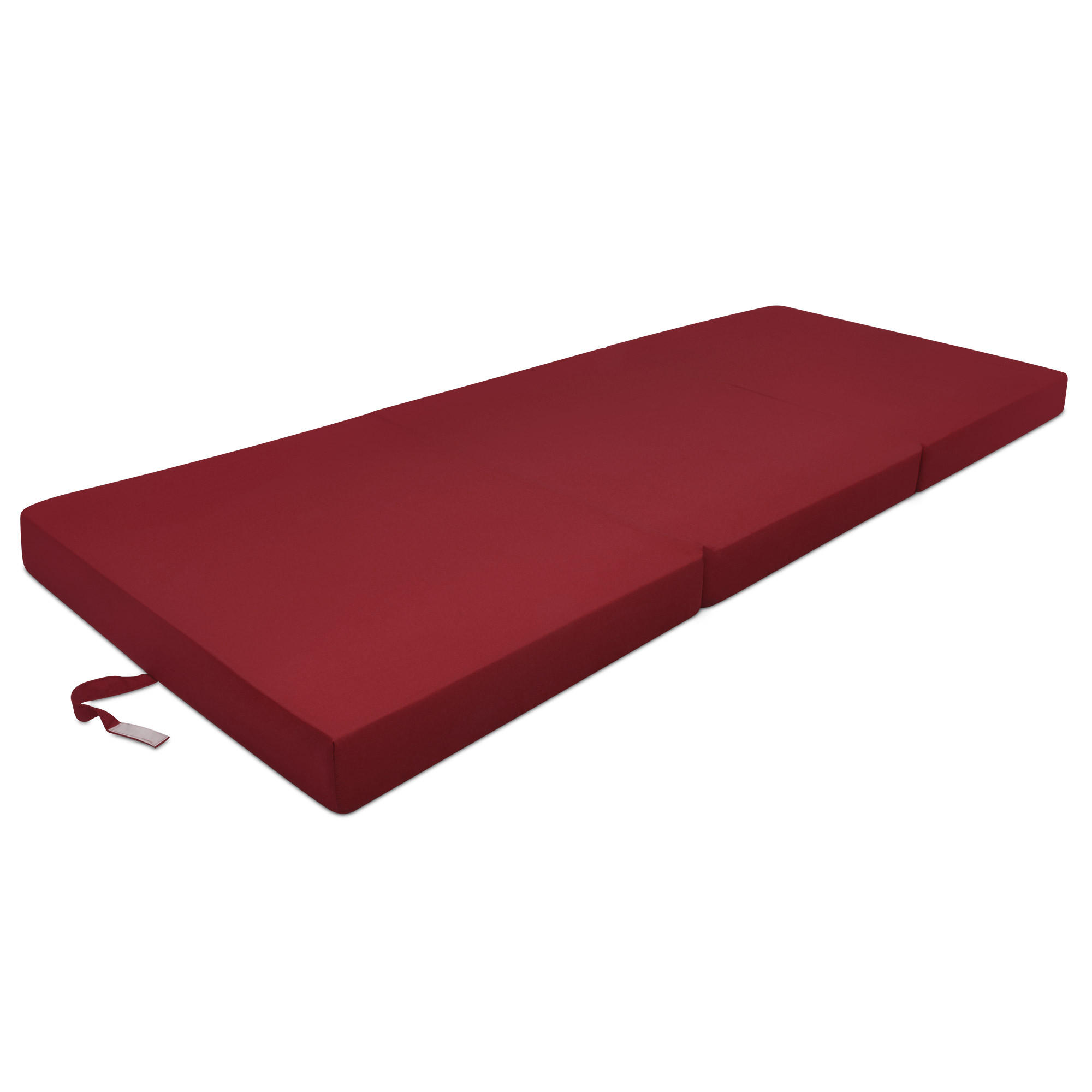 KLAPPMATRATZE Campix 190/60/7 cm Dunkelrot - Dunkelrot, Textil (190/60/7cm) - Beautissu 
