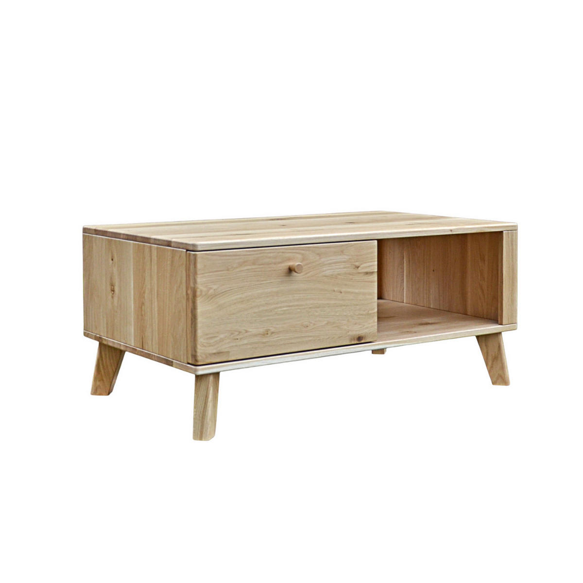 COUCHTISCH mit Schubladen NESS - Eichefarben, Holz (60/100/45cm) - Rawood Furniture