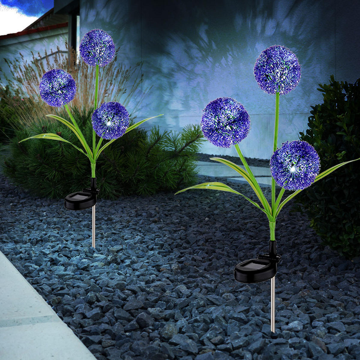 LED AUSSENLEUCHTE Edelstahl Bunt - Multicolor, Metall (23/23/75cm) - Globo Lighting