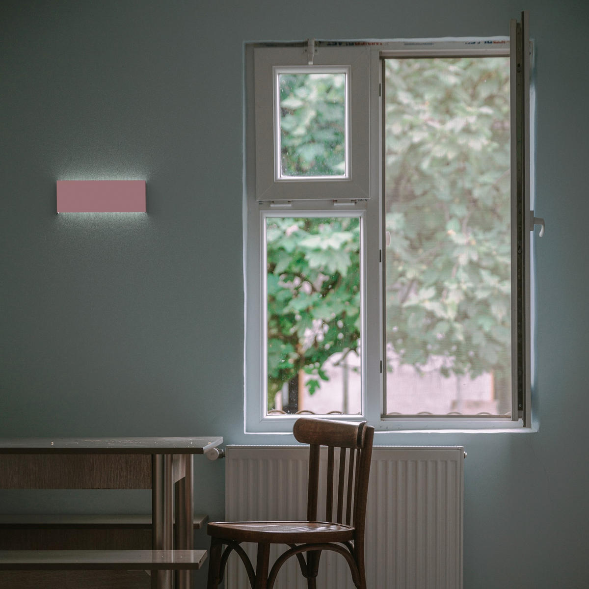 LED-WANDLEUCHTE - Pink, Metall (29/11/3.6cm) - Lumicom