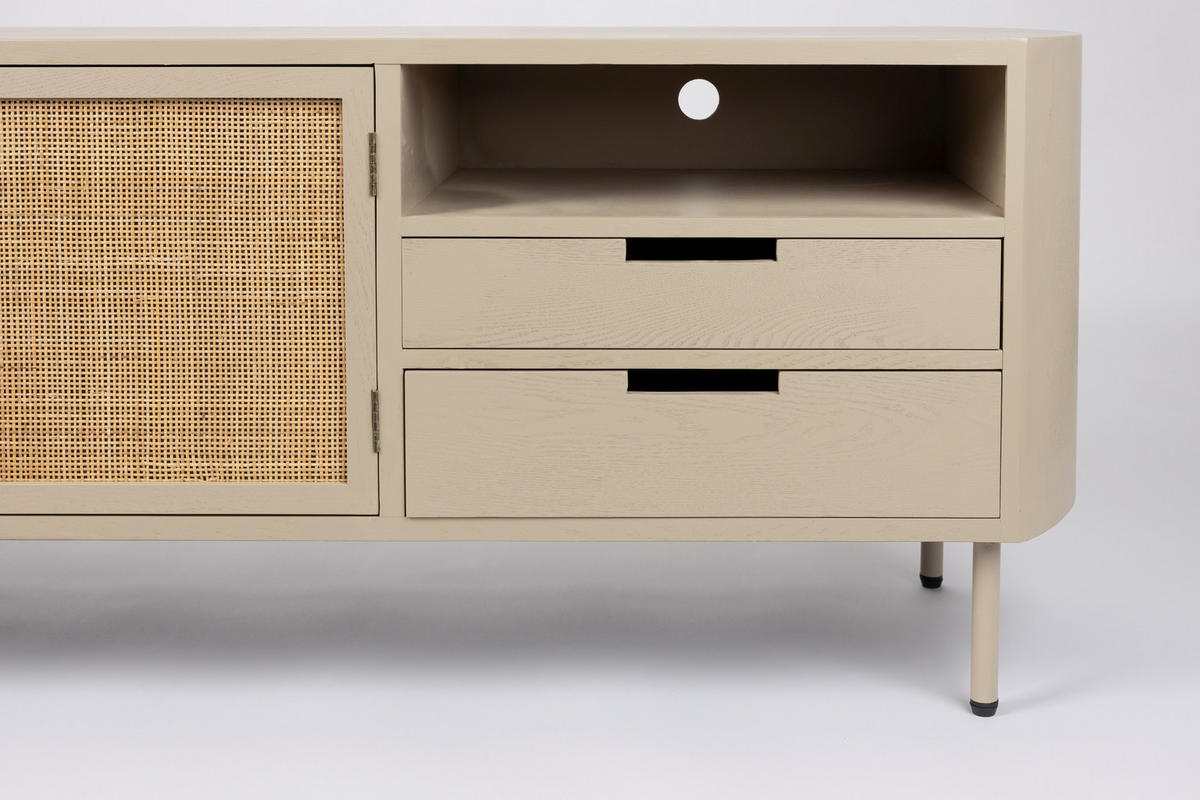 BEISTELLTISCH Amaya - Beige - 38/150/55 cm - Beige, Holz (38/150/55cm)