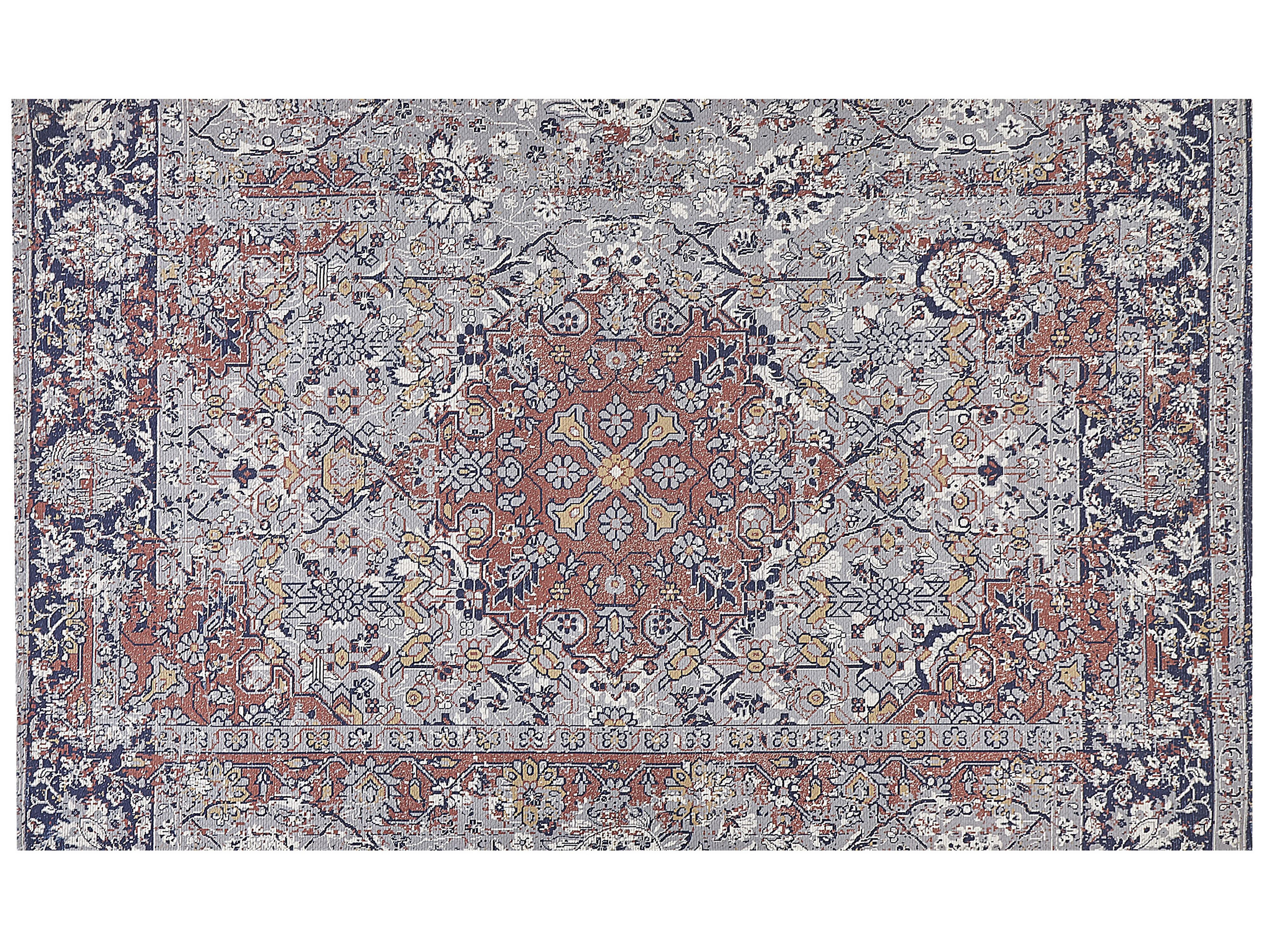 KURZFLOR-TEPPICH Korgan 200/140 cm - Multicolor, Kunststoff (140/200cm) - Beliani