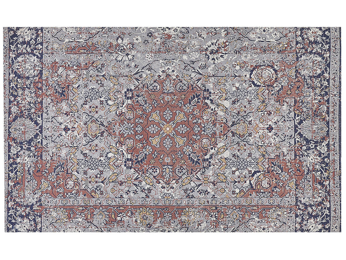 KURZFLOR-TEPPICH Korgan 200/140 cm - Multicolor, Kunststoff (140/200cm) - Beliani