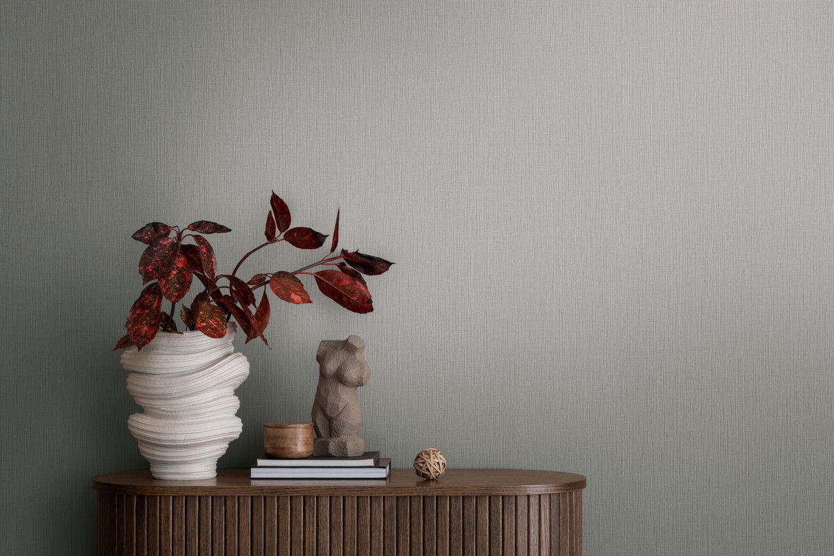 VLIESTAPETE Grau 53/1005 cm - Grau, Textil (53/1cm) - KUNSTLOFT