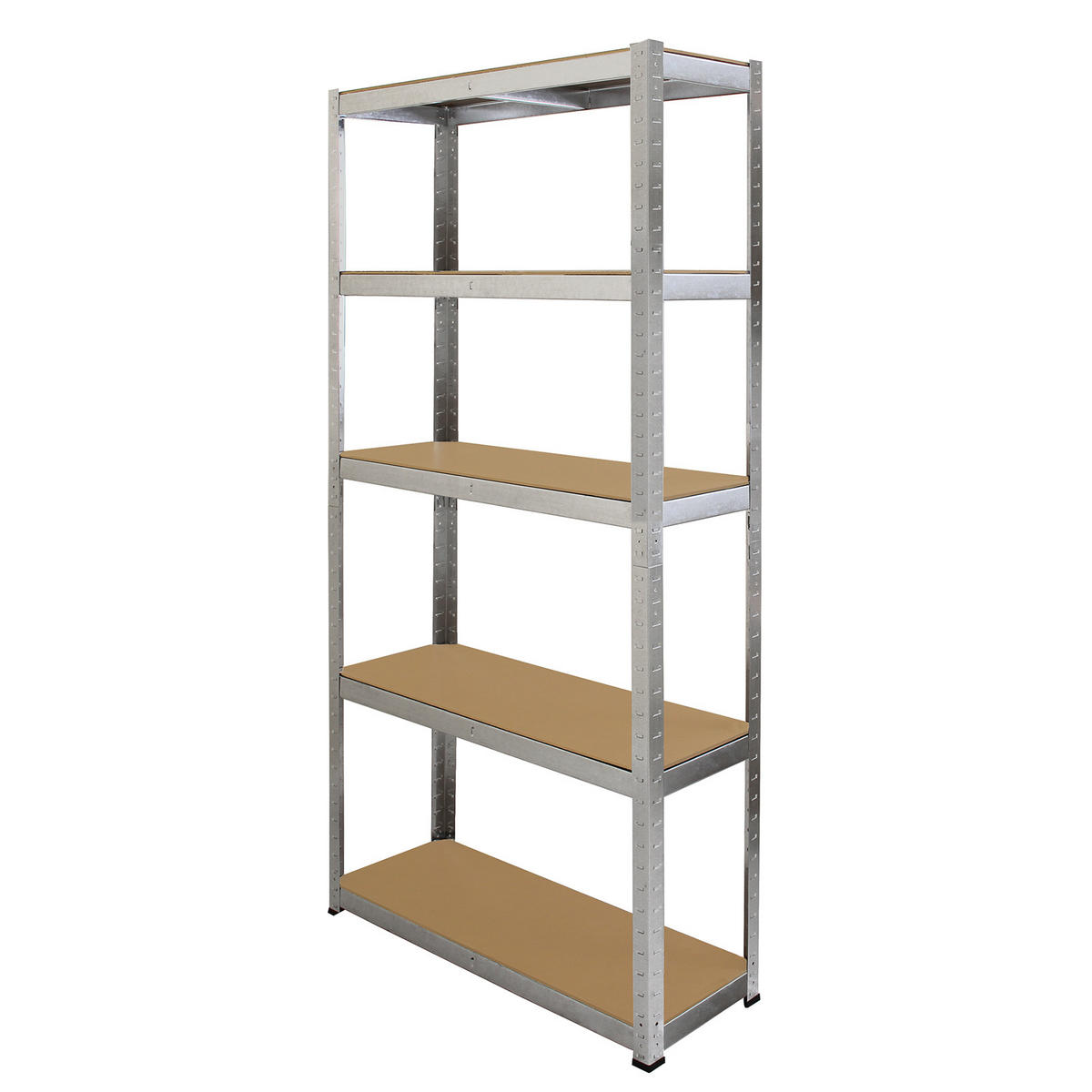 LAGERREGAL Galwix 90cm 5 x Werkstattregale - Alufarben, Metall (90/180/30cm) - Monstershop