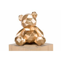 SKULPTUR Gold 30/28 cm - Goldfarben, Stein (2.5/28/23cm) - KUNSTLOFT