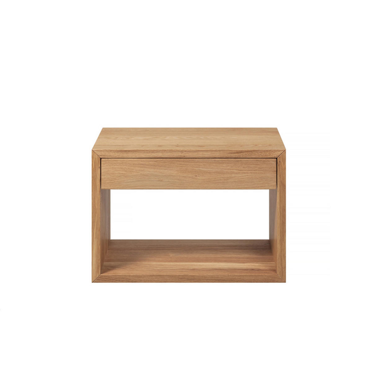 NACHTTISCH Hugo, Eiche, 30/55/39 cm - Eichefarben, Holz (55/39/30cm) - WOODEK