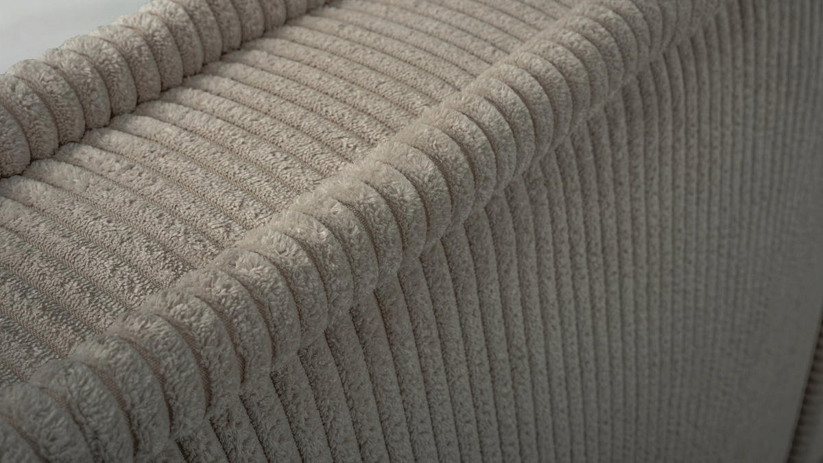 ČALOUNĚNÁ POSTEL Cordo Olivový manšestr 160x200 cm - černá/béžová, kompozitní dřevo/textil (140/200cm) - Selsey