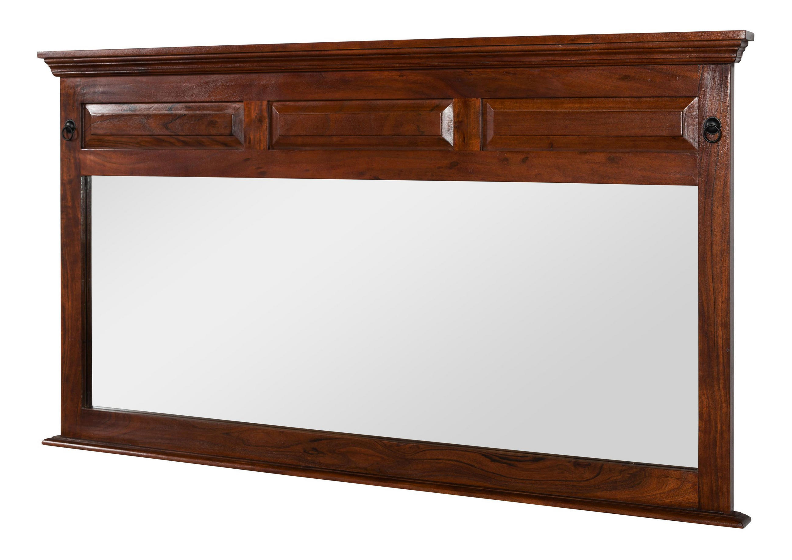 SPIEGEL Akazie 160x7x87 nougat lackiert OXFORD #405 - Dunkelbraun, Holz (160/87/7cm) - Massivmoebel24