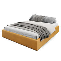 POLSTERBETT 160x200cm Bett mit Stauraum Lattenrost Gelb - Gelb, Holz/Holzwerkstoff (160/200cm) - Muralo