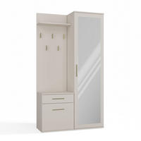 GARDEROBENSET Gustav (3-teilig) - Beige, Holzwerkstoff (50/180/35cm) - kommodly