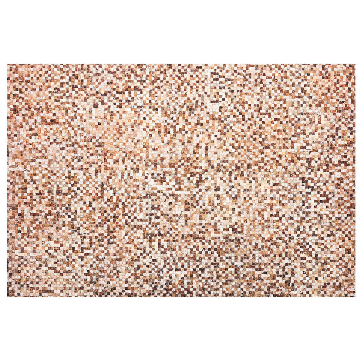 KURZFLOR-TEPPICH Torul 200/140 cm - Braun, Fell (140/200cm) - Beliani