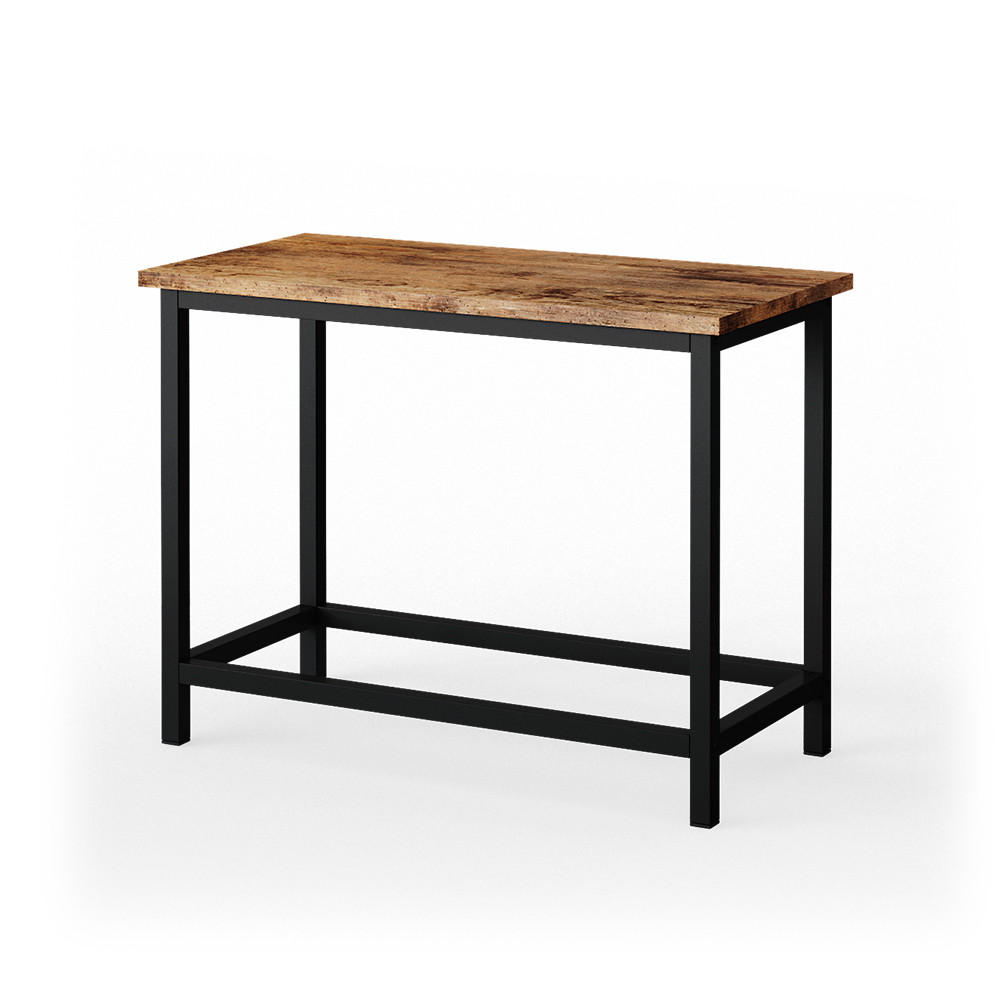 SITZBANK Fyrk Antikholz 60 cm für Schminktisch - Eichefarben/Schwarz, Holzwerkstoff (60/45/30cm) - Vicco
