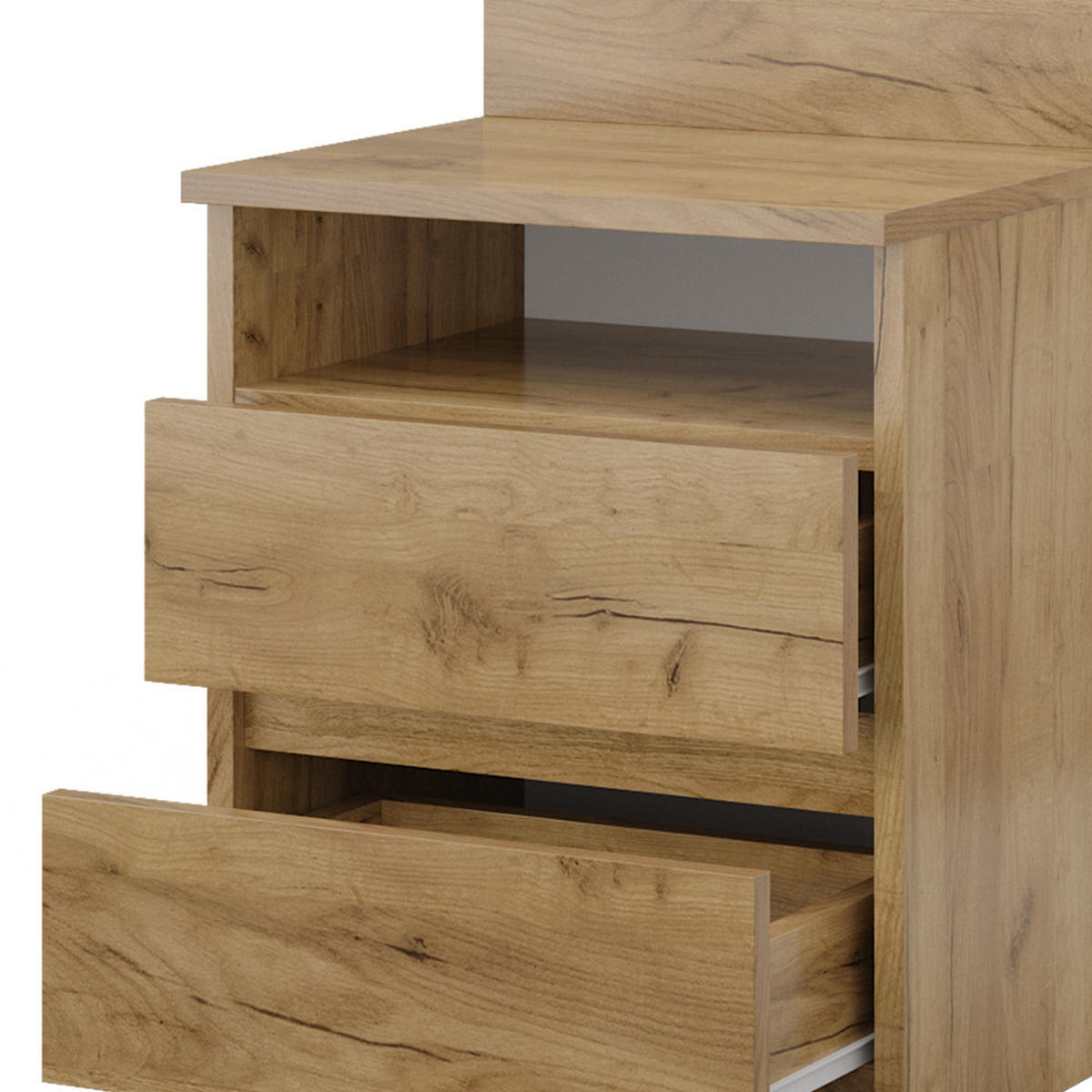 NACHTTISCH Monty Goldkraft Eiche 39.6 x 59.1 cm - Eiche Wotan, Holzwerkstoff (32.3/59.1/39.6cm) - Vicco