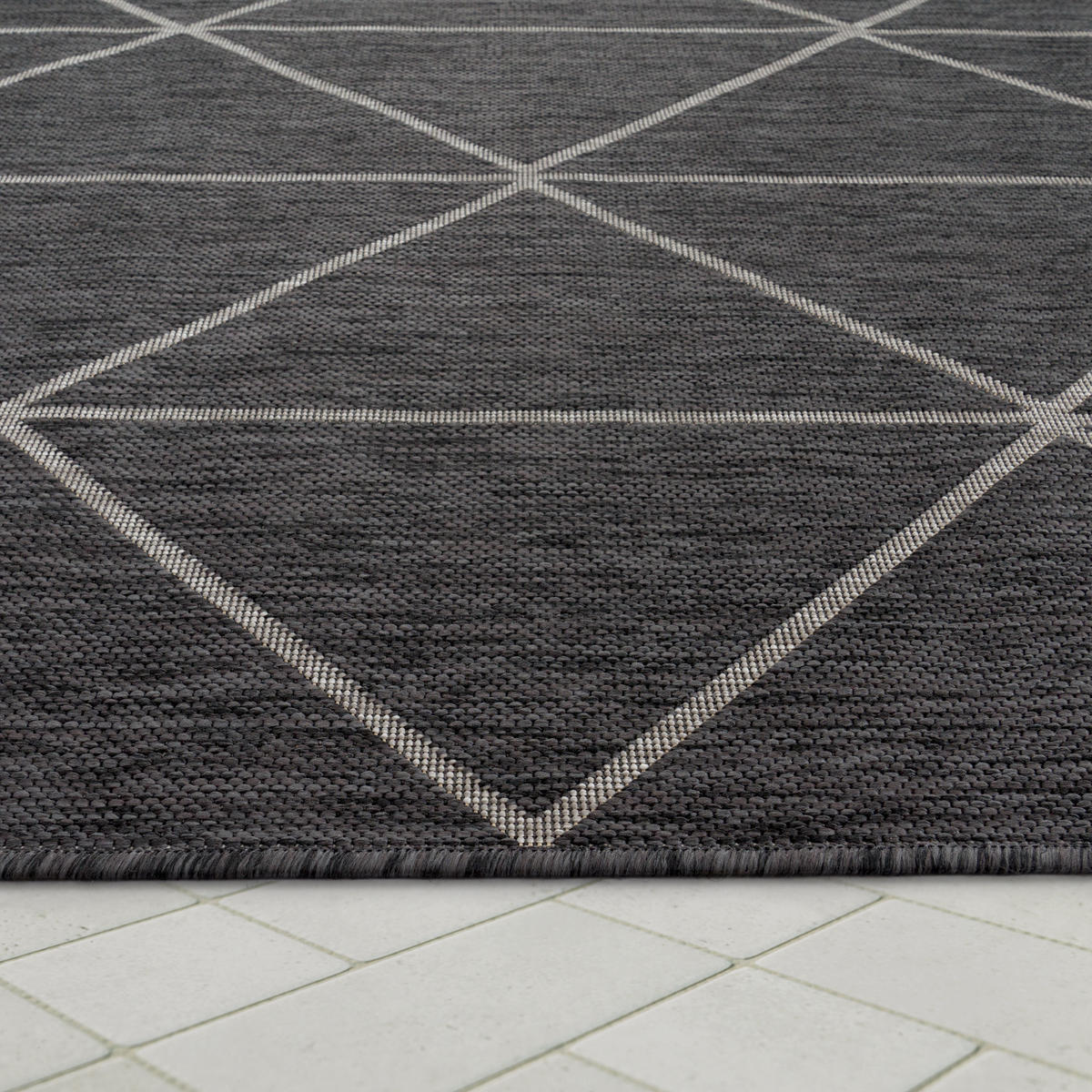 OUTDOORTEPPICH 80/150 cm Modena 221 - Anthrazit, Textil (80/150cm) - Paco Home