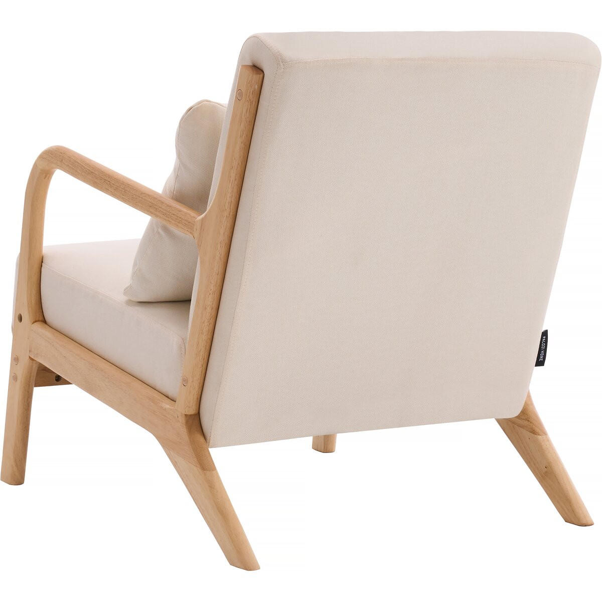 SESSEL - "Clinton" aus Holz im skandinavischen Stil - Beige - Beige, Textil (81/77/64.5cm) - Habitat Garten