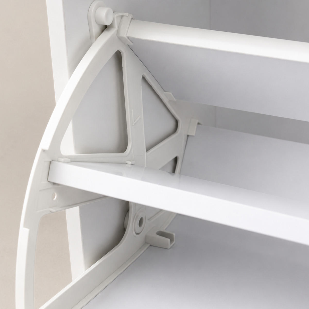 SCHUHSCHRANK mit Sitzfläche Gradia 100/34/53 cm - Weiß, Holzwerkstoff (34/53/100cm) - BOXIMO