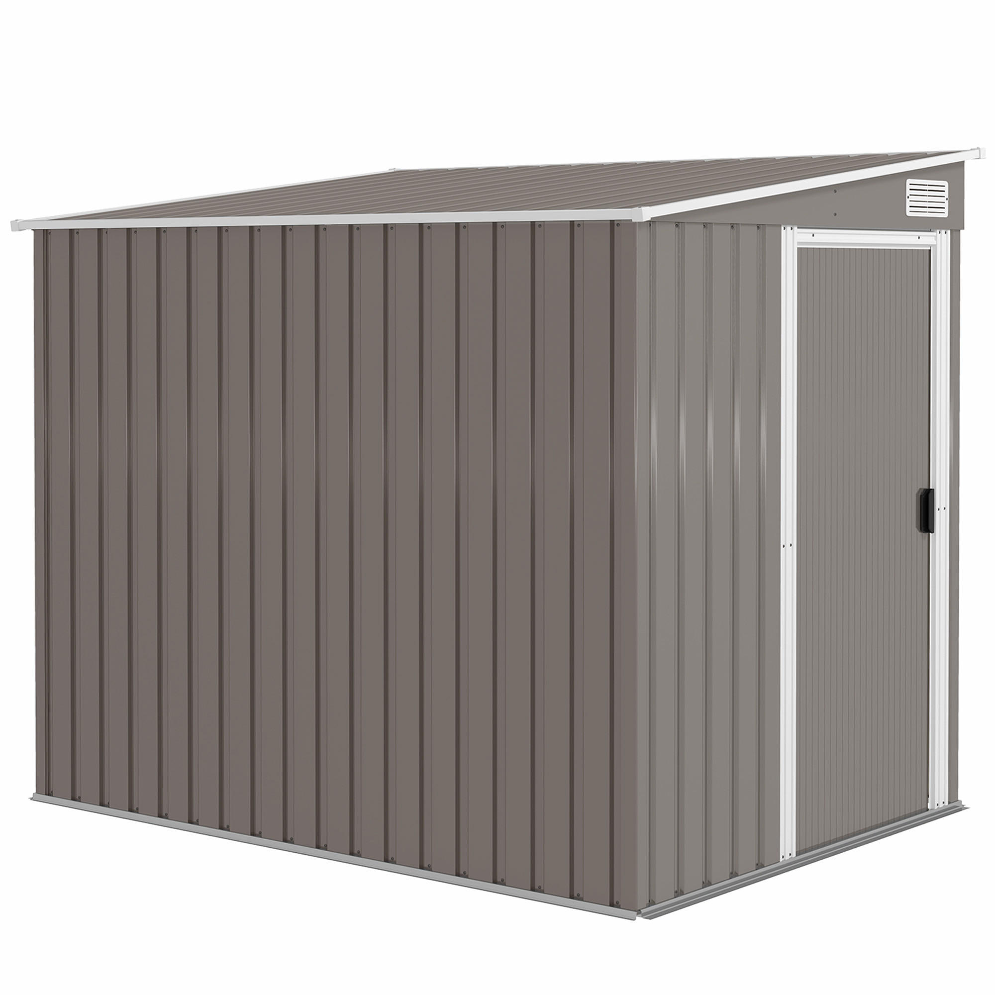 Outsunny ZÁHRADNÍ DOMEK 2,81 m² 154 x 206,5 x 181 cm s pultovou střechou a základem