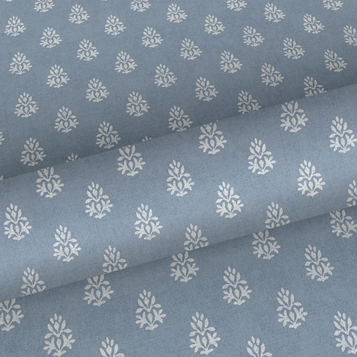 TAPETE kleine Ornamente 53 cm x 10 m - Blau, Papier (53/1000cm) - Sanders & Sanders