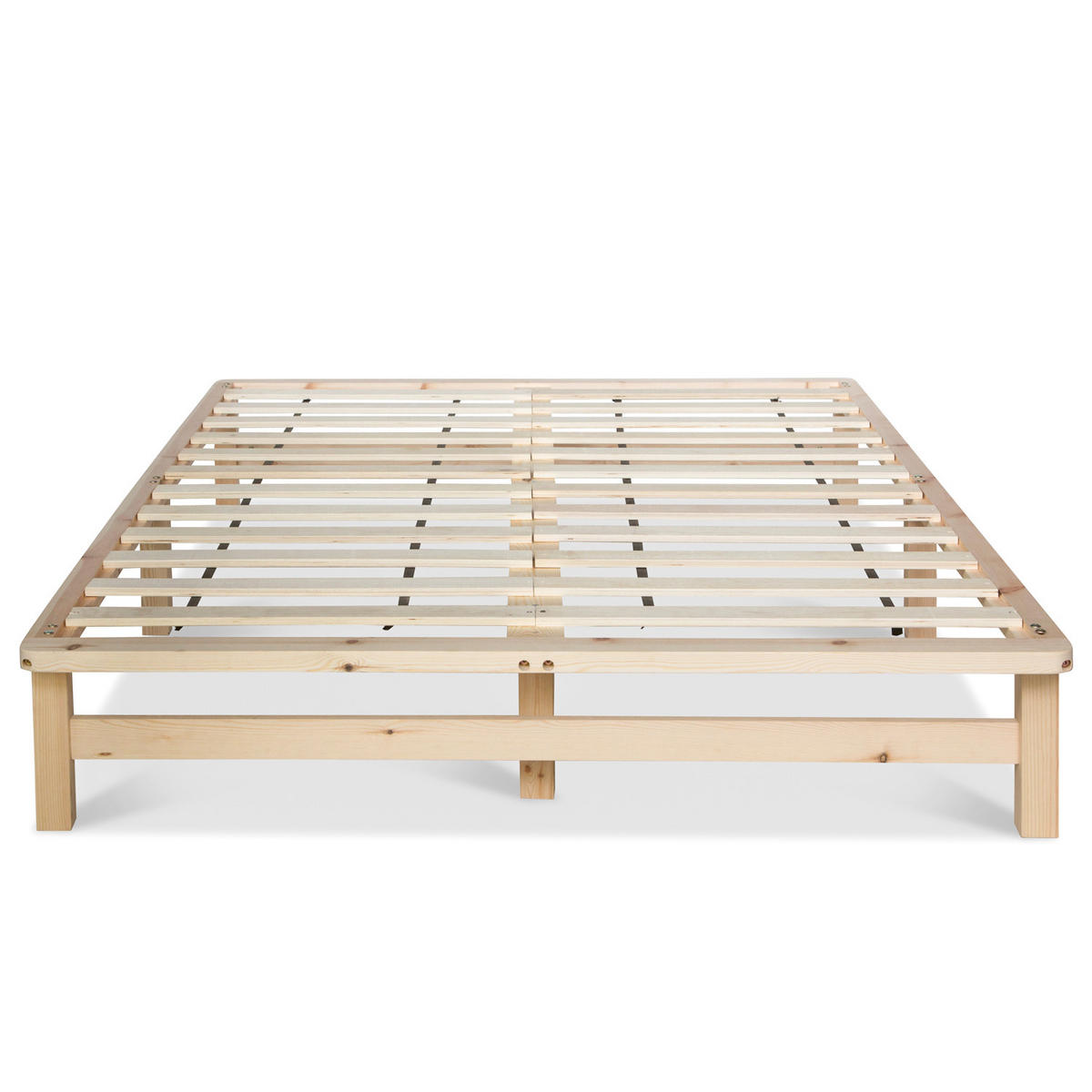 HOLZBETT Palettenbett 140/200 cm natur - Braun, Holz (140/200cm) - Homestyle4u