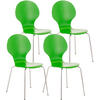 BESUCHERSTUHL Ede - 2er Set grün - Grün, Metall (43/86/45cm) - TPFLiving