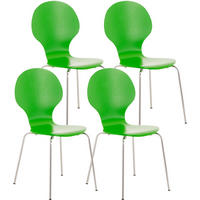BESUCHERSTUHL Ede - 2er Set grün - Grün, Metall (43/86/45cm) - TPFLiving