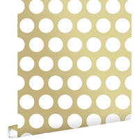 TAPETE große Punkte 53 cm x 10.05 m - Goldfarben, Papier (53/0.1cm) - ESTAhome