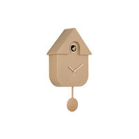 WANDUHR Modern Cuckoo Oro Braun 8.5/21.5/41 cm - Beige, Kunststoff (21.5/41/8.5cm) - Karlsson