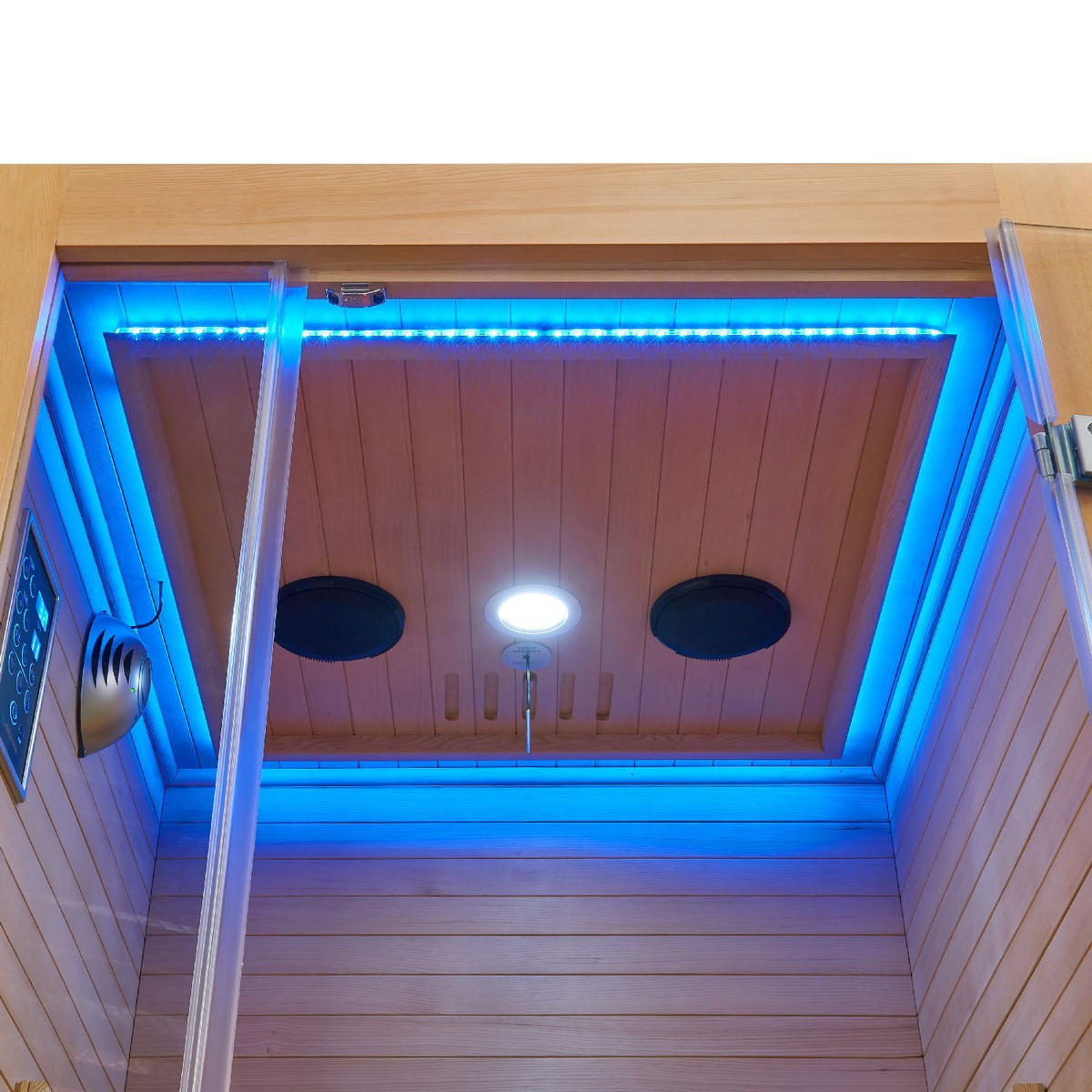 INFRAROTKABINE Kiruna90 mit Dual Technologie - Naturfarben, Holz (90/190/90cm) - Artsauna