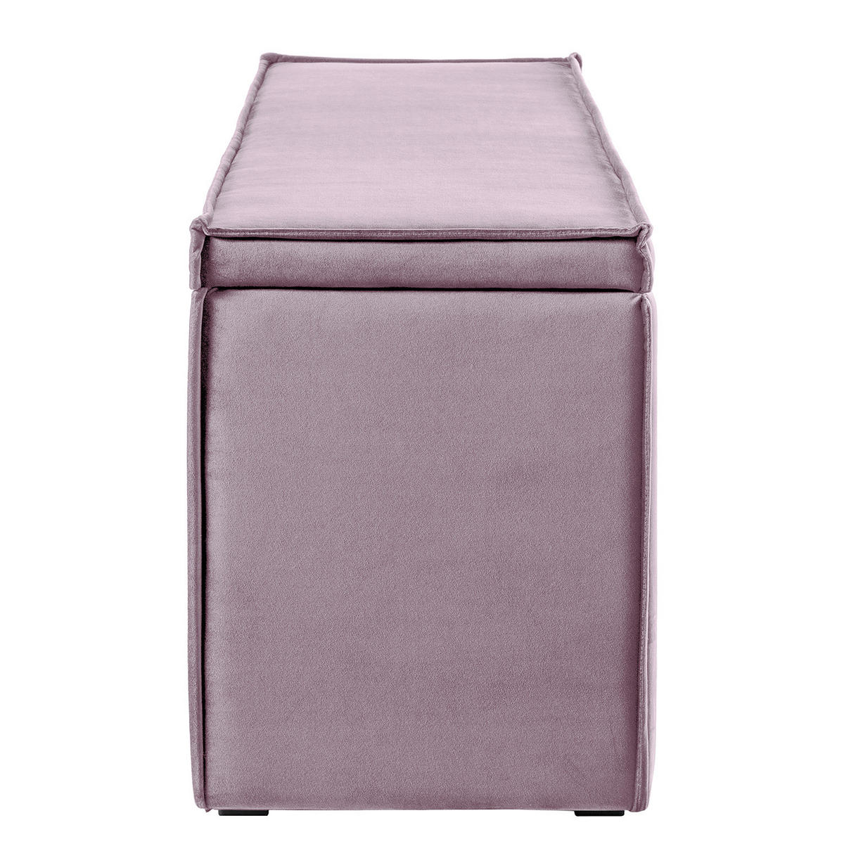 BETTTRUHE - Samt - Mauve, Kunststoff/Textil (140/51/40cm) - home24