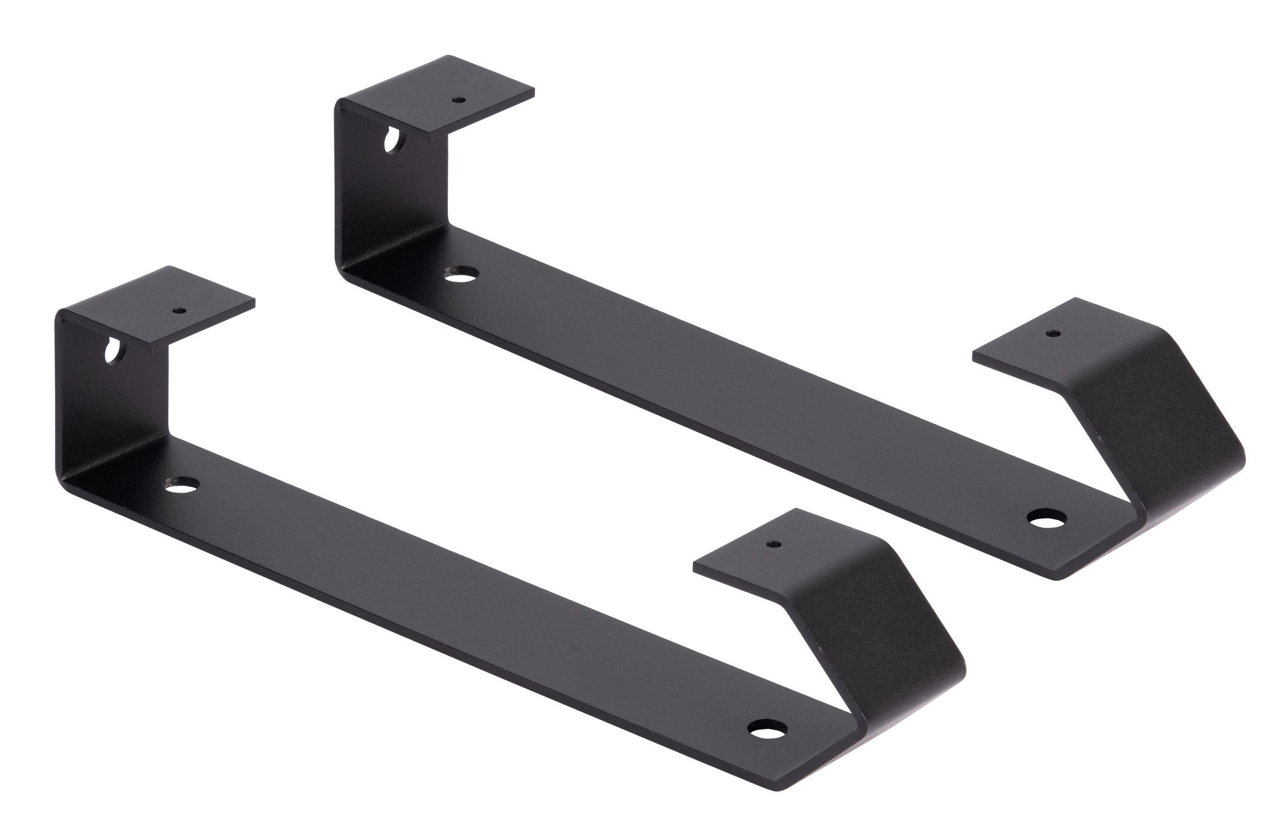 REGALTRÄGER als 2er Set Pia, Stahl in verschiedenen Trendfarben - Schwarz, Metall (4.5/6/20.5cm) - Alberts