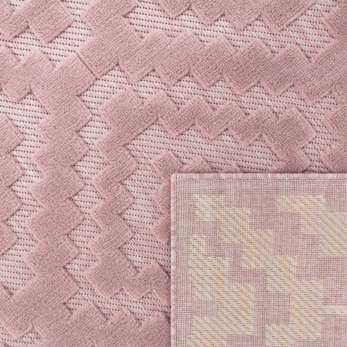 OUTDOORTEPPICH 60/100 cm Livorno 672 - Pink, Textil (60/100cm) - Paco Home