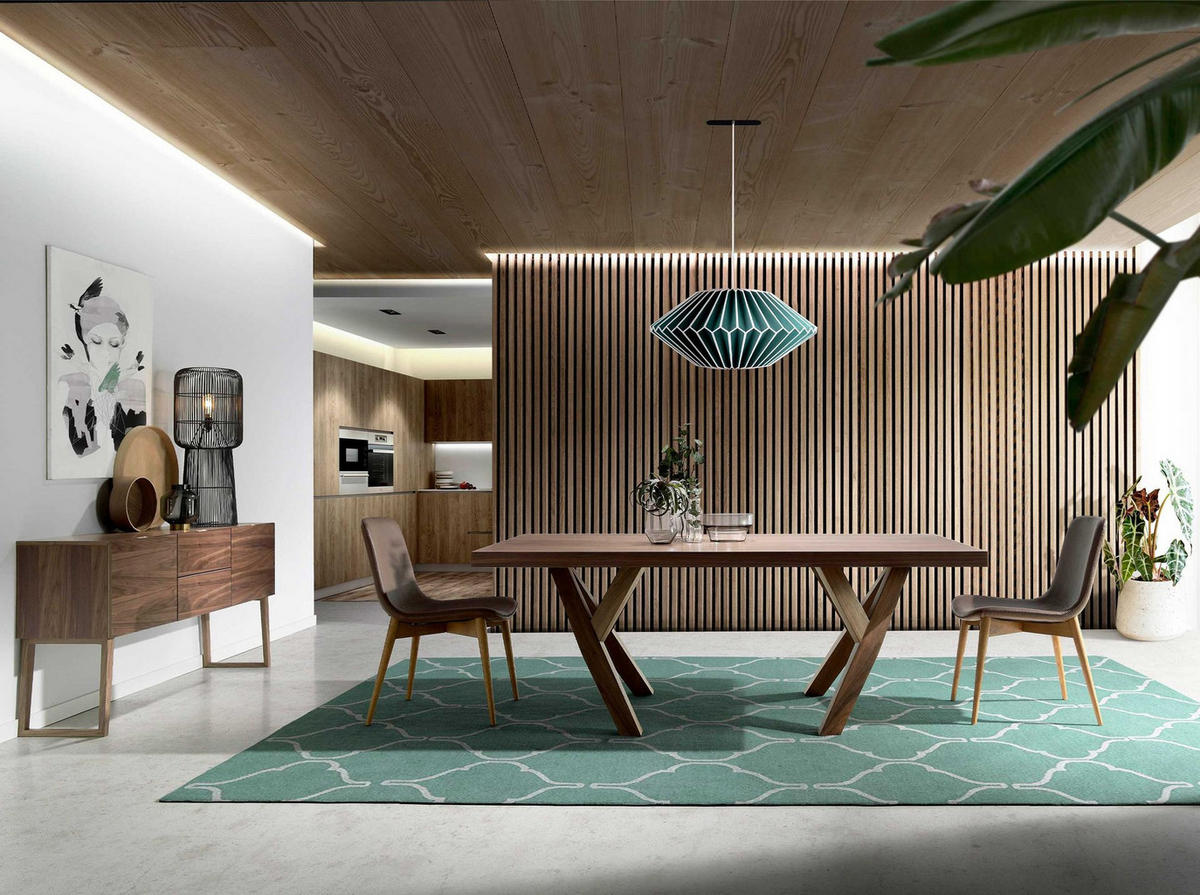 SIDEBOARD Anrichte Nussbaum 160/40/80 cm - Walnussfarben, Holz (160/80/40cm) - ANGEL CERDA