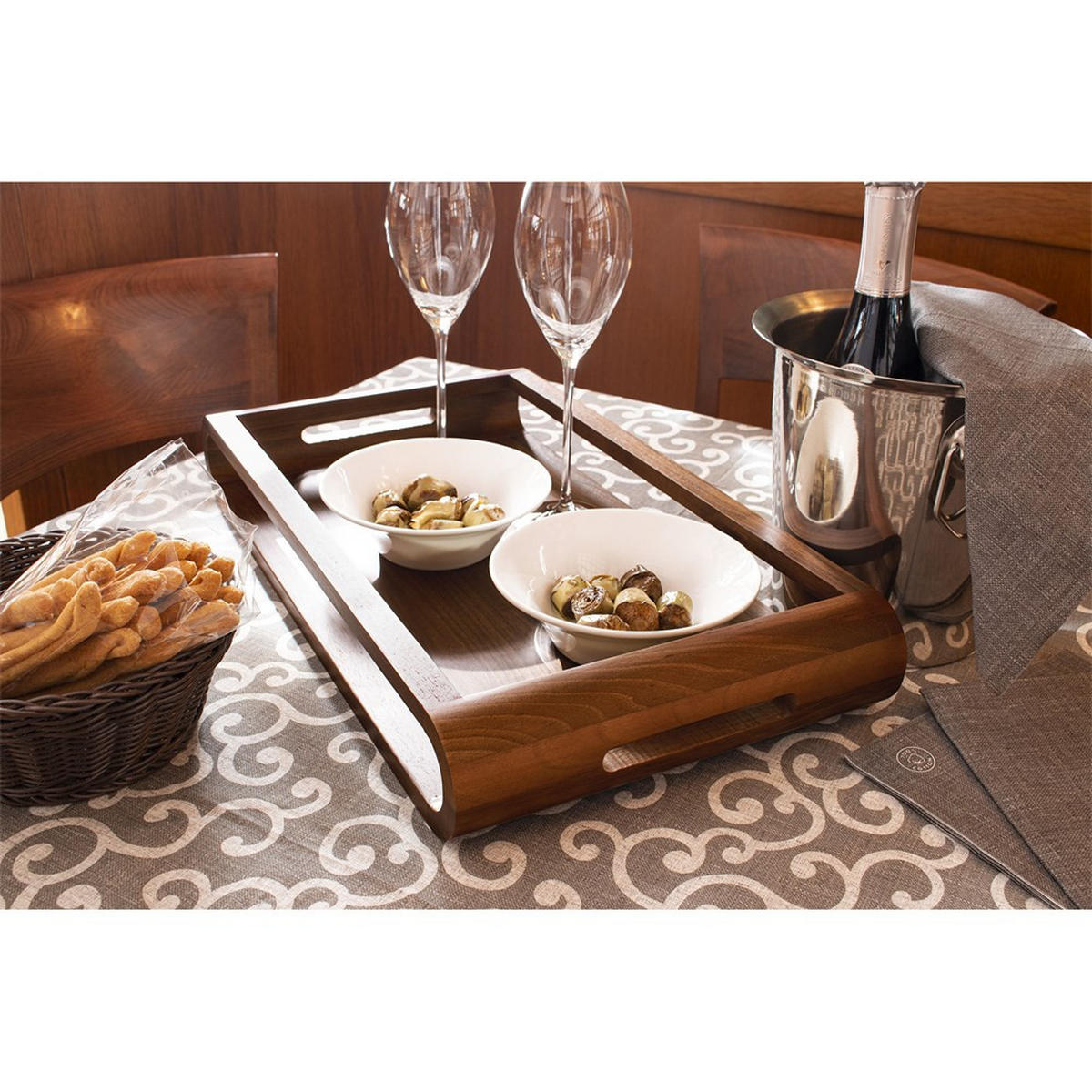 TABLETT Beige 43/21/7 cm ALVASDMWL - Beige, Holz (21/7/43cm) - ArteLegno