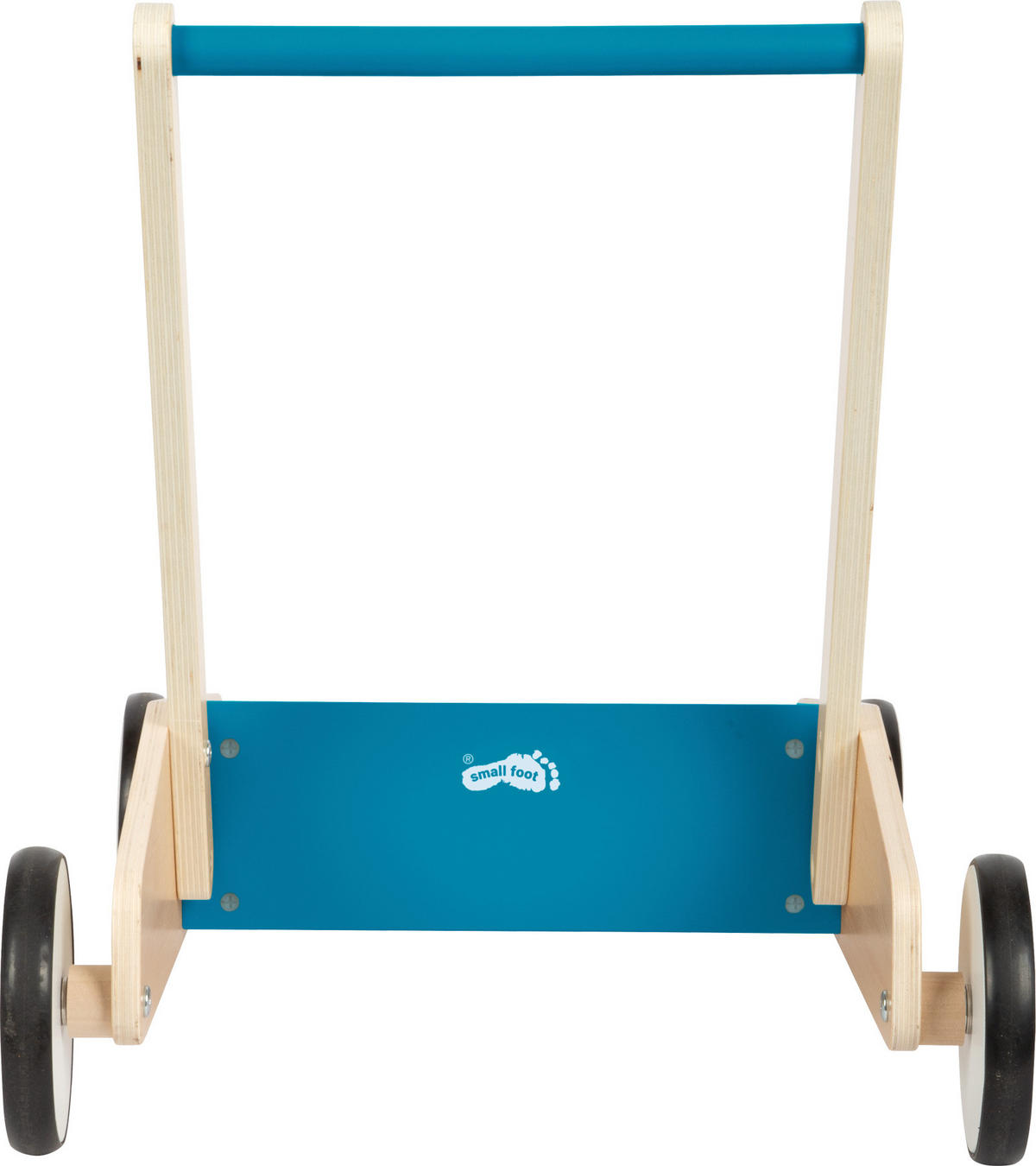 LAUFLERNWAGEN PETROLBLAU - Naturfarben, Holz (40.5/45.5/62cm) - small foot