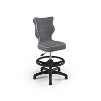KINDERSTUHL Petit mit Fußstütze - Dunkelgrau/Weiß, Textil (66/90/66cm) - RAUMHIRSCH FURNITURE