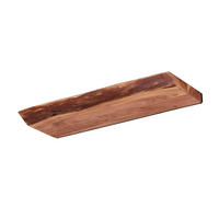 WANDREGAL Edge Braun 60/20/ 4 cm - Braun, Holz (20/4/60cm) - Hoyz Collection