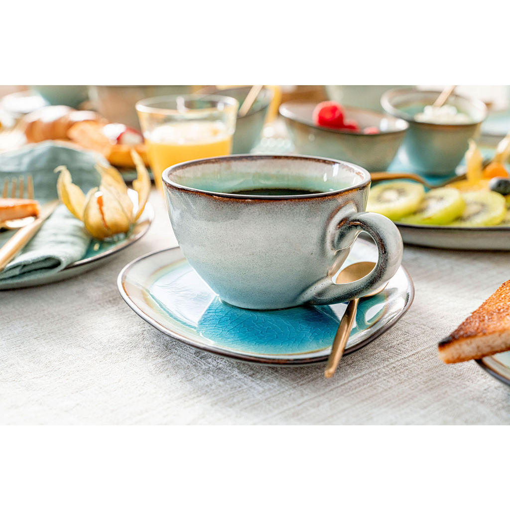 Thumbnail - Sänger Kaffeetassen, Pastellblau, Keramik, 8-teilig, 27x39x20 cm, kratzfest, Essen & Trinken, Geschirr, Geschirr-Sets, K...