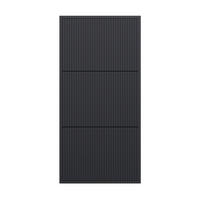 WAND-SCHUHSCHRANK Veldio mit 3 Klappen Schwarz 50 cm - Schwarz, Holzwerkstoff (50/103/30cm) - Selsey