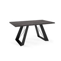 ESSTISCH Corso - Schwarz, Holzwerkstoff/Metall (80/140/76cm) - Meblini