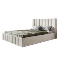 BETT 90x200 - Polsterbett mit Bettkasten und Metallrahmen - Modern Betten - Kuscheliger Catch-Me-Stoff - Kollektion Toledo - Weiß - Weiß, Holz/Textil (90/200cm) - Alpi-Möbel