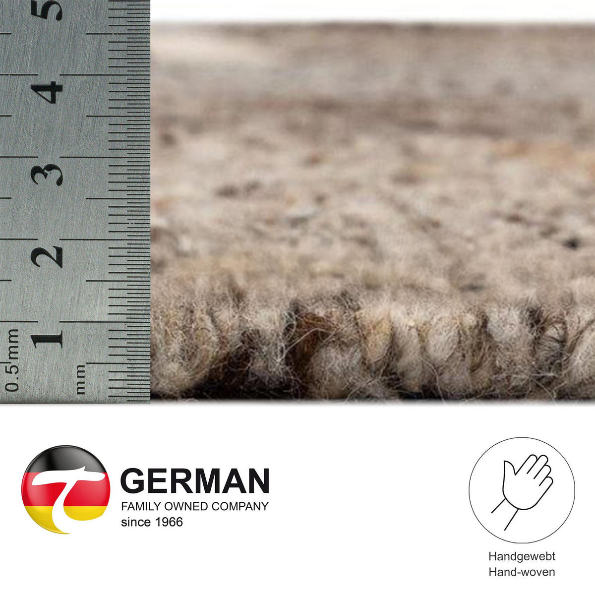 HANDWEBTEPPICH Ehrwald TK-156 Wendbar 170x240 cm - Beige, Textil (170/240cm) - THEKO
