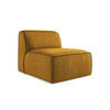 SOFAELEMENT Strukturstoff Gelb - Currygelb/Schwarz, Holzwerkstoff/Kunststoff (80/70/102cm) - Makamii